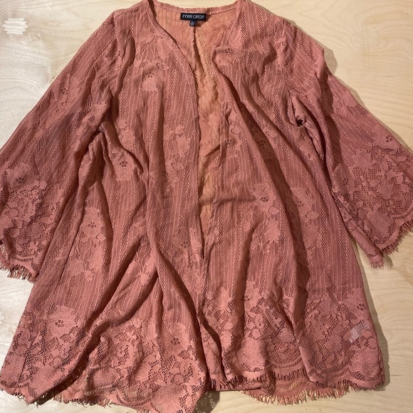 Inner Circle Lacy Cardigan size Large (HS) - Picture 4 of 8